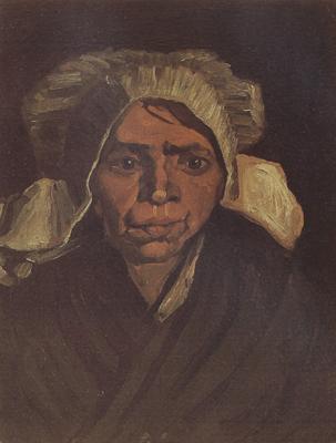 Vincent Van Gogh Head of a Peasant Woman with White Cap (nn04) oil painting image